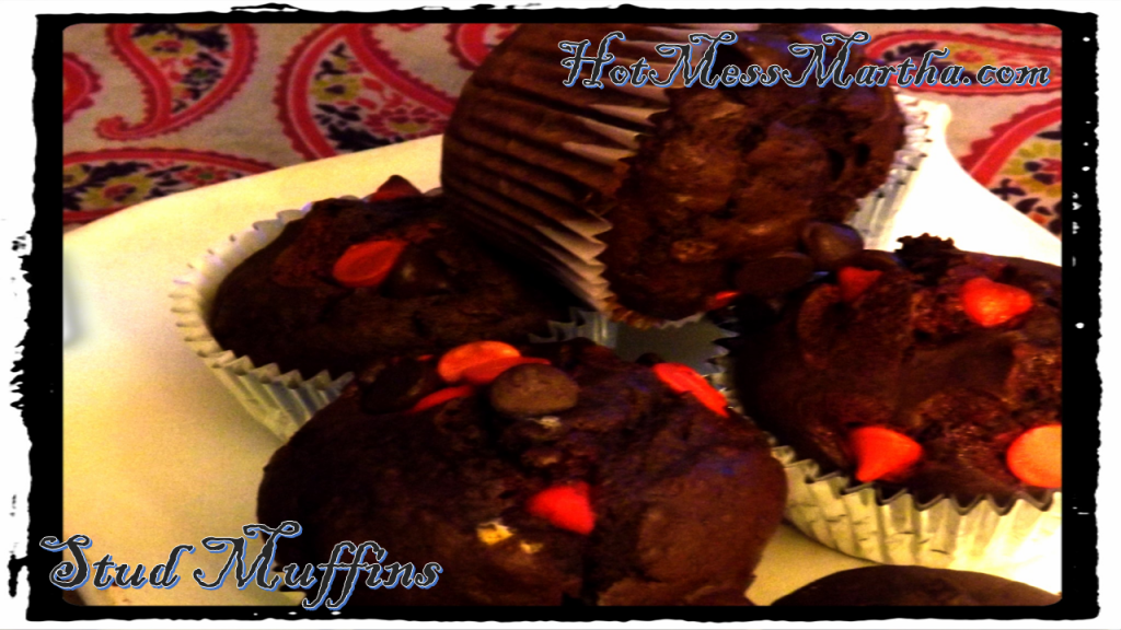 Chocolate + Cherries + Stout = Stud Muffins