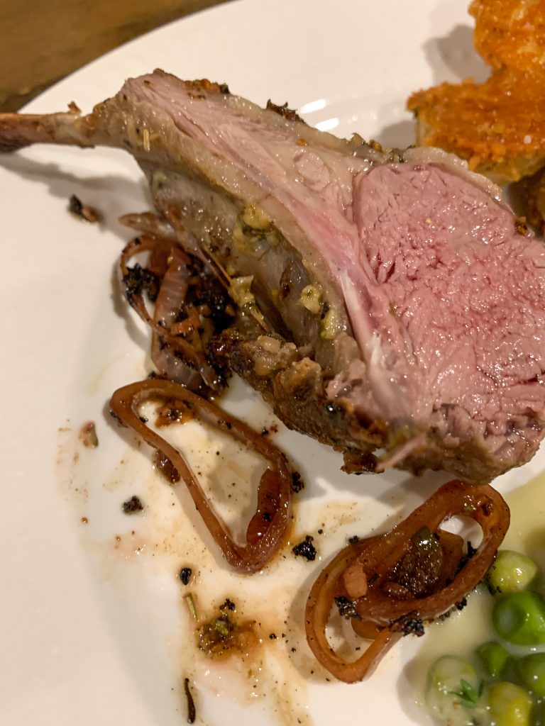 Lamb chop - roasted to medium